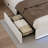 Queen Size Storage Platform Bed with Charging Station and Smart Control RGB LED Lights, White Upholstered Bed Frame with Storage Drawers, USB & Type-C Charging Ports, Soft Linen Padded Headboard, 2 Under-Bed Storage Drawers, No Box Spring Needed-5331846-31498362