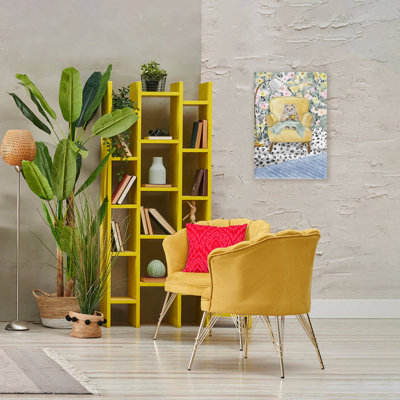 Cozy Cat Relaxing Canvas, conception par Lanie Loreth, H 30 po x l 20 po