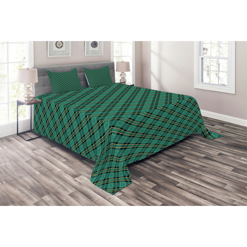 Farmhouse / Country Polyester Geometric Shapes Coverlet