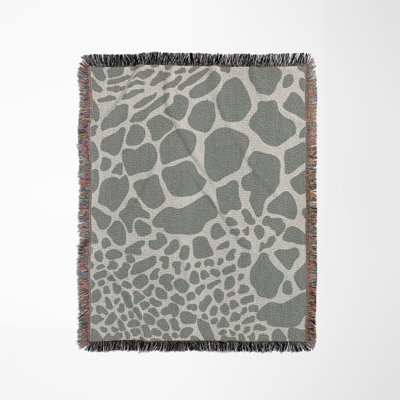 Zuma Animal Print Cotton Blend Blanket Throw