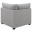 Fauteuil d'angle rembourré avec coussins Austin