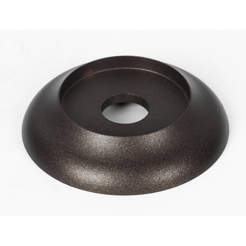 Metal Knob Backplate, Chocolate Bronze
