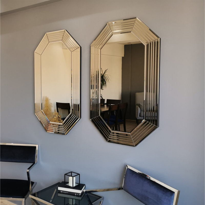 Ensemble de 2 miroirs Romeville, Bronze