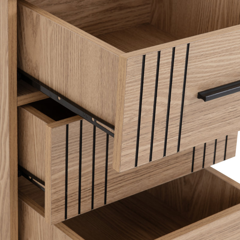 Tannah 40cm W Manufactured Wood Bedside Table