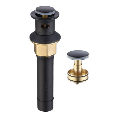 Pop-Up Drain Stainless Steel With Overflow Anti-Clogging for Vessel Sink Lavatory Vanity Sink Drain with Strainer Basket,