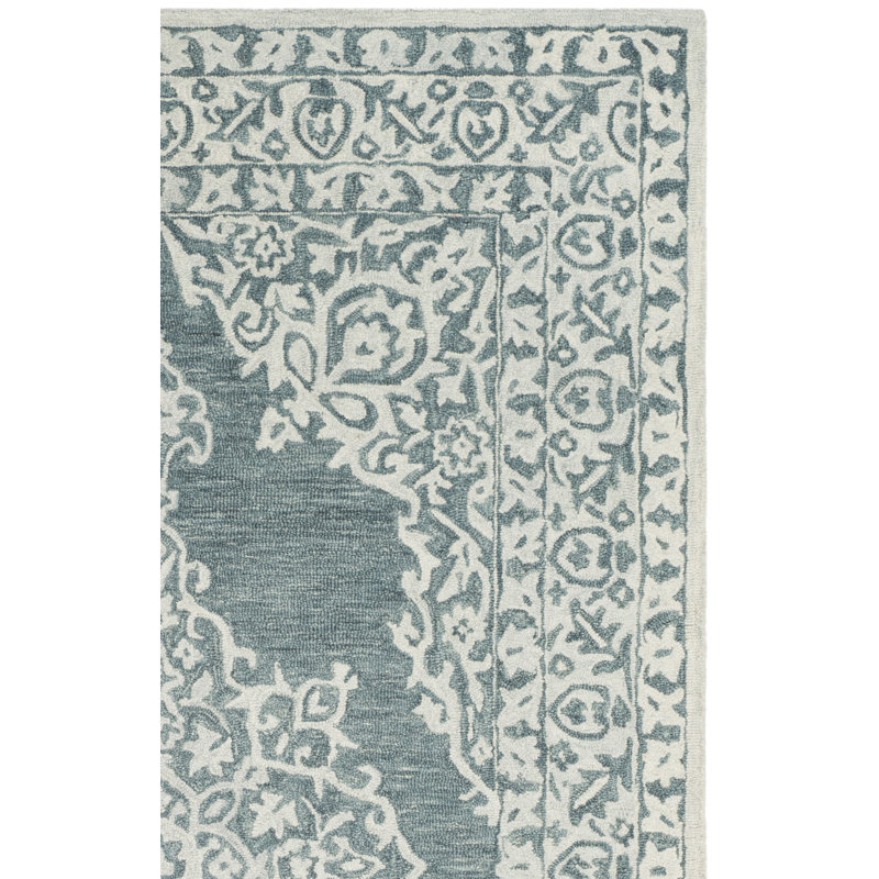 Burhardt Hand Tufted Wool Oriental Rug, Rectangle 2'6" x 4'