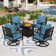 Asfand 4 - Person Outdoor Seating Group with Swivel Lounge Chairs&  Firepit Table