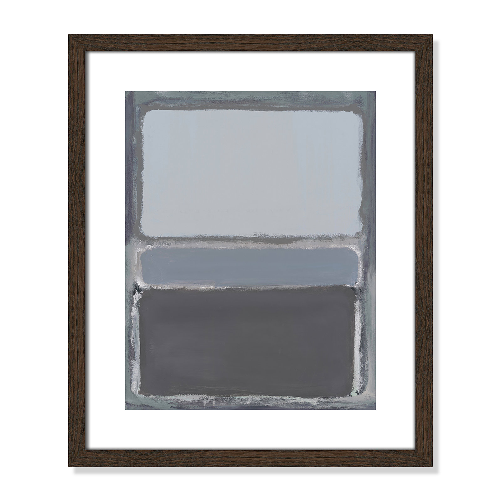 Cade "Morning Dew 2" Print by Filippo Ioco, 19" H x 16" W x 0.75" D, Walnut Wood Framed Paper
