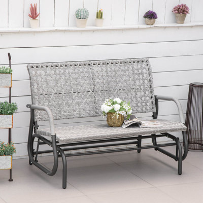 Balancelle de patio 2 places, causeuse de jardin