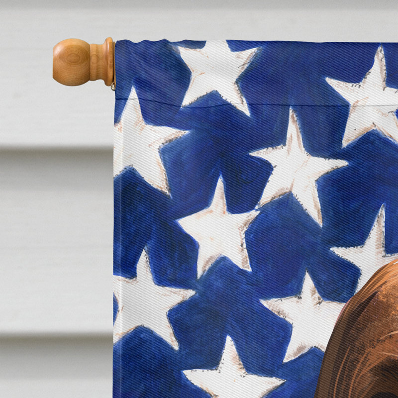 Polyester à 2 côtés 28 x 40 po drapeau maison, Limier