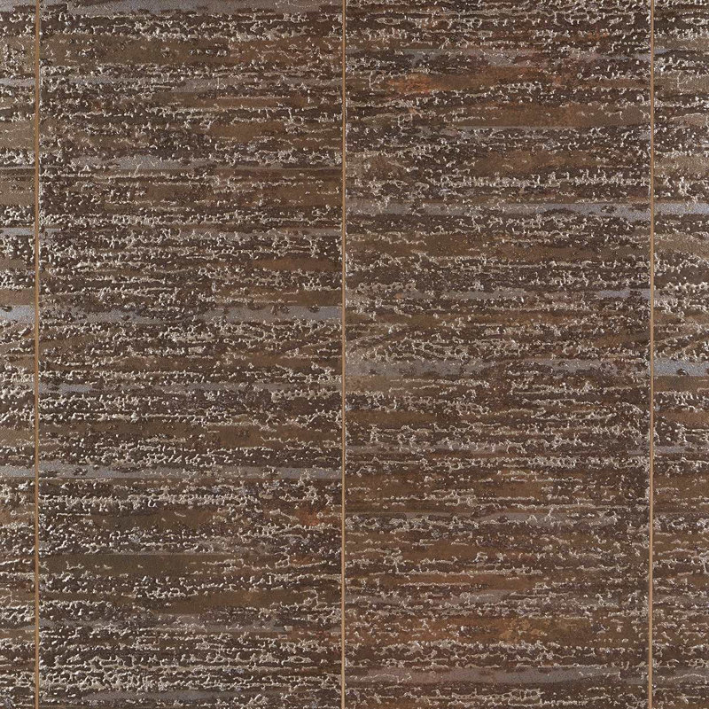 Twilight 12X48 Metal Look Porcelain Tile, Deco Oxide