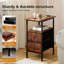 48cm W Manufactured Wood Bedside Table