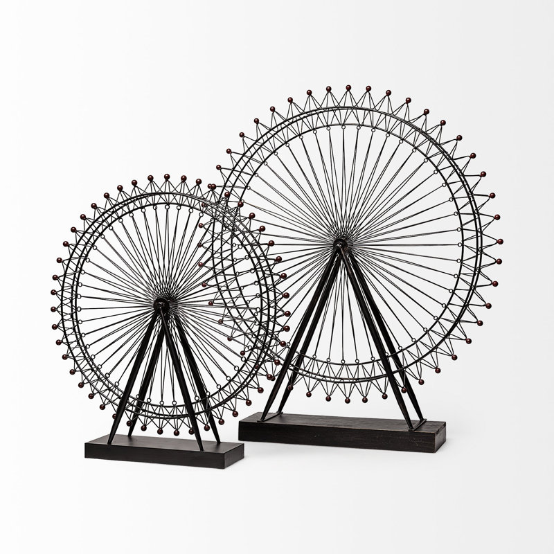 London Eye Sculpture, 31.9" H x 28.7" W x 5" D