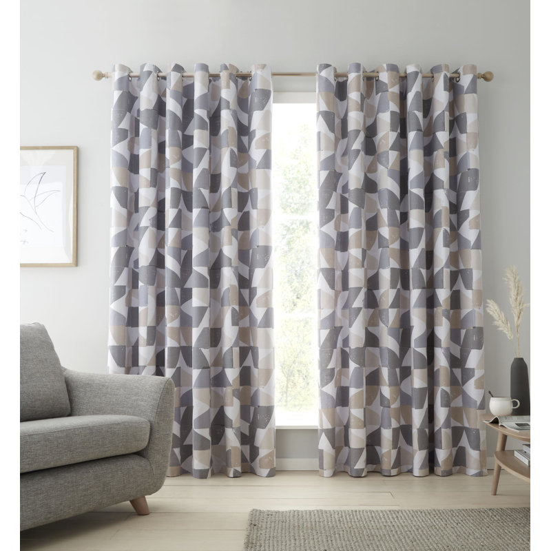 Oslo Geo Curtains, Width 229 x Drop 229cm