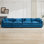 Canapé Cloud 4 places (le repose-pieds n'est pas inclus), canapé modulaire moderne, pour chambre à coucher et appartement dans le salon, coussin de siège rembourré à double couche, tissu chenille respirant