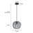 9" Modern Industrial Single Light Grid Glass Spherical Pendant