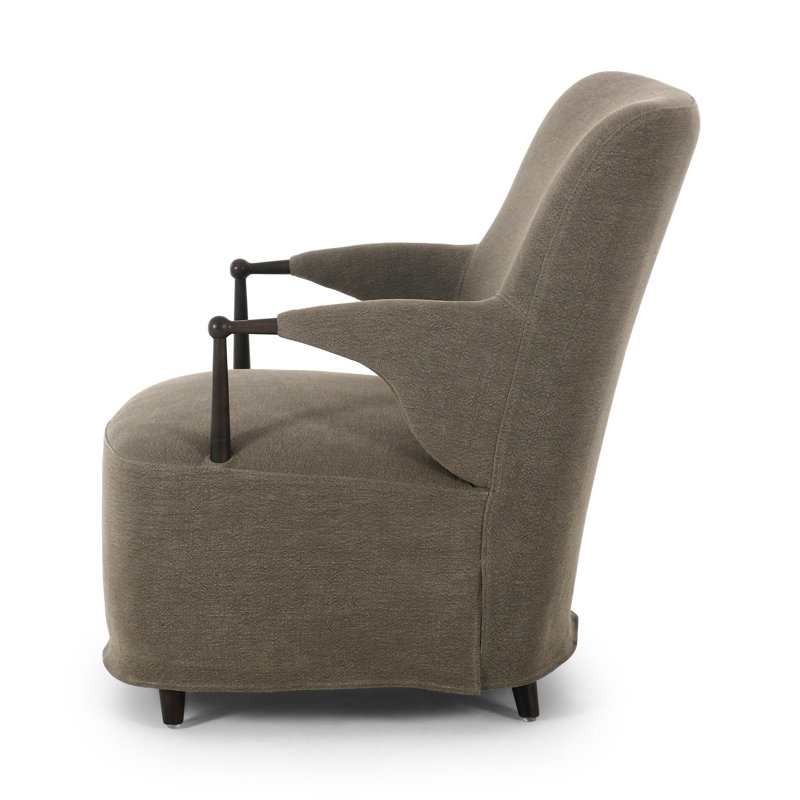 Brently Chair, Green Linen