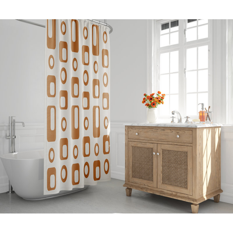 Rideau de douche Mette, Orange