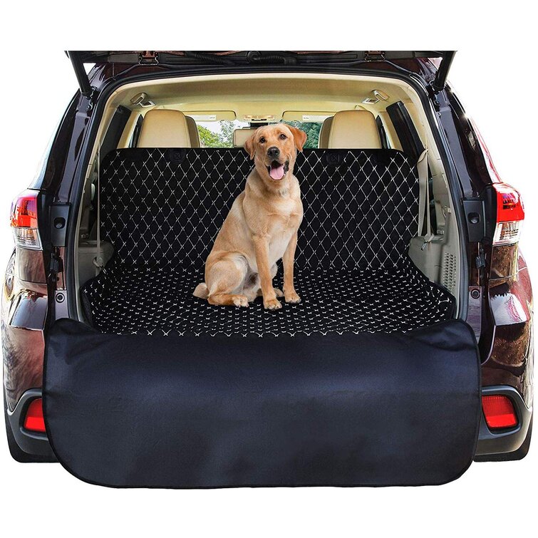 Luxury Pet Cargo Cover & Liner For Dogs - 80 x 52 Black, Quilted
