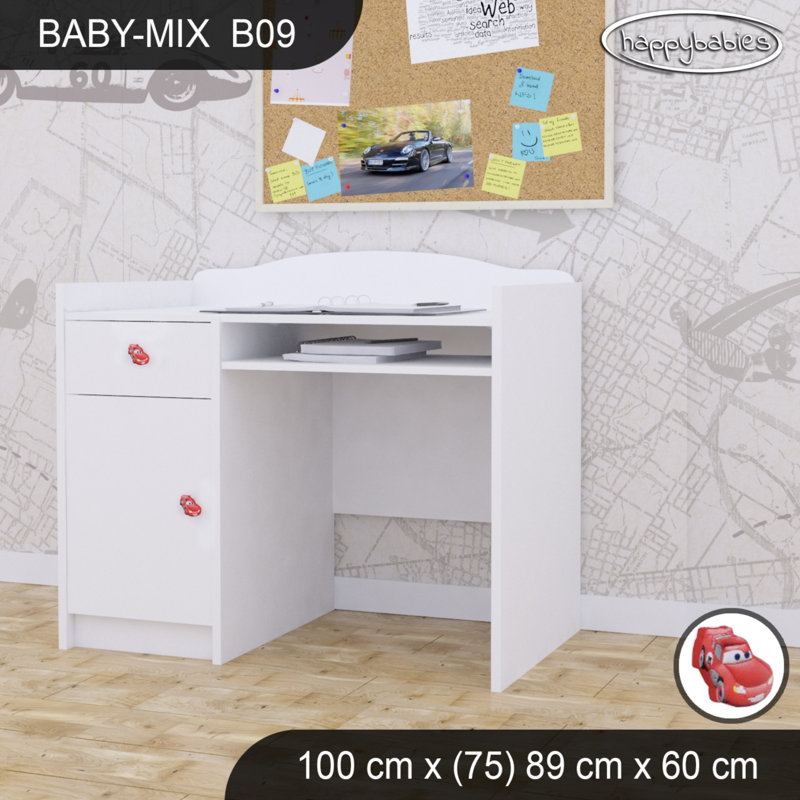 100cm Computer Desk, White