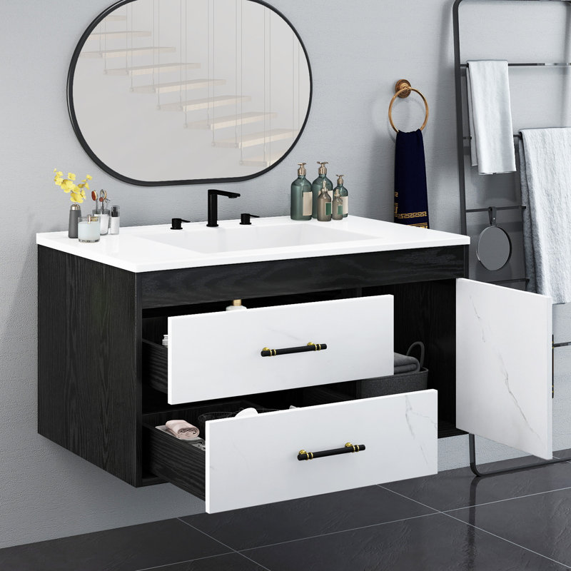 Meuble-lavabo flottant 36 po avec lavabo Balconera
