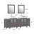  84" Double Bathroom Vanity Set with Mirror-23188990