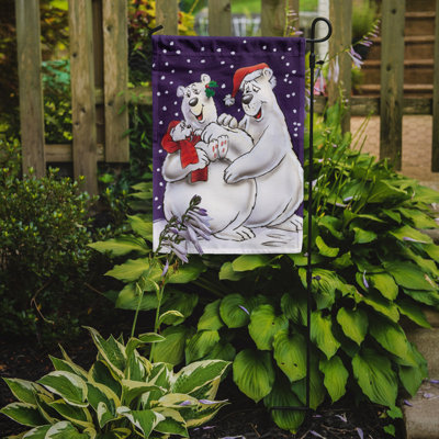 Drapeau de jardin 2 côtés pour les fêtes polaires