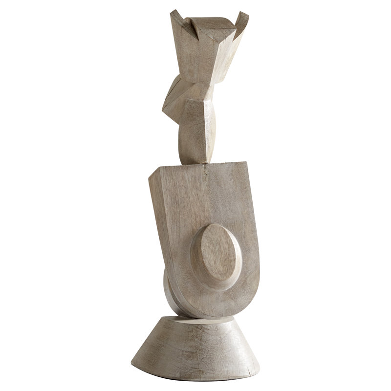 Handmade Abstract and Sport Figurine / Sculpture Decorative Object, 40" H x 14" W x 13.5" D