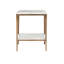 Oblique Marble End Table