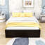 Grand lit plateforme en bois avec 6 tiroirs-445948974