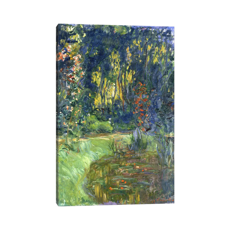 Jardin de Giverny, 1923 - Giclée sur toile tendue avec châssis, H 60 po x l 40 po