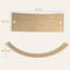 AIYAPLAY Kids Wooden Balance Board with Rope Curvy for Toddler 3-6 Years