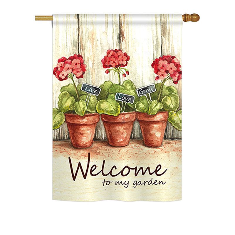 Drapeau de maison / jardin Harlend, H 18,5 po x l 13 po