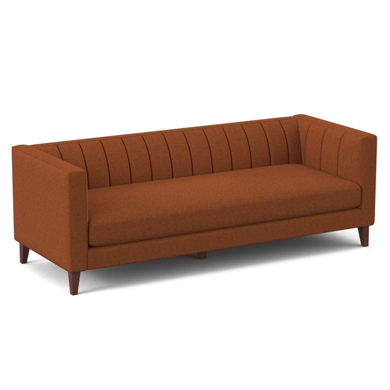 Canapé Provo, Chenille moka céleste, H 31 po x l 58 po x P 34 po