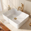 Lavabo vasque rectangulaire en porcelaine vitreuse de 19 po x 15 po DeerValley Ally
