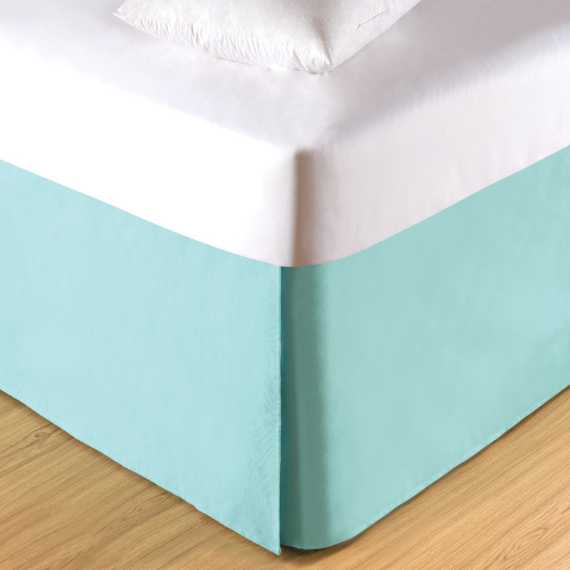 Bed Skirt, Queen, Aqua