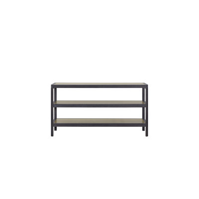 Console Table W/ Metal Insets