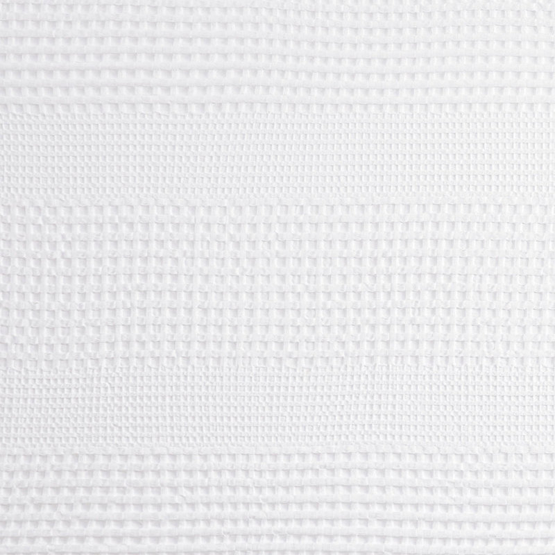 Super Waffle Textured Solid Shower Curtain