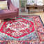 Tapis oriental rouge vif Llelend-1013885203