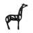 Metal Aluminum Giraffe Figurine - Contemporary Decorative Sculpture with Cutout Design-118465925