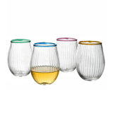 Nell Stemless Wine Glass Assorted - Multi