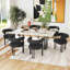 Ensemble de 2 fauteuils de salle à manger rembourrés-1853057487