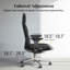 Fauteuil de direction haut de gamme en cuir véritable à dossier haut, revêtement en relief, fauteuil de bureau à domicile inclinable, hauteur et profondeur de siège réglables -1238640504