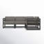 Canapé modulaire d'extérieur avec coussins Sunbrella 94 po Smith-480524818-490976410
