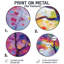Jacelle - Décoration murale ronde en métal Paysages-679495432
