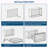 13x25 Inch Stainless Steel Shower Niche Double Shelf (Gunmetal Black)-1585953351-1585953345