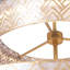 Lustre à étages Geo 28 po à 2 lumières DEL, fini feuille d'or oxydée