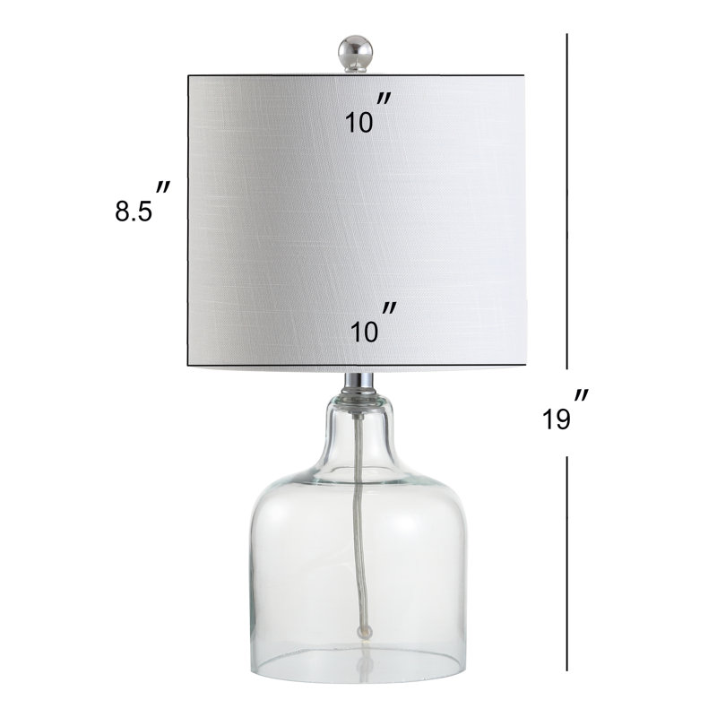 Aarent Glass Table Lamp, Clear