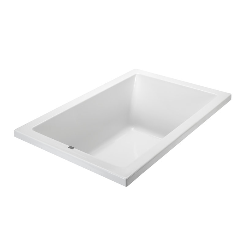 MTI Solutions 25 48" Air Bathtub, Blanc, Encastré