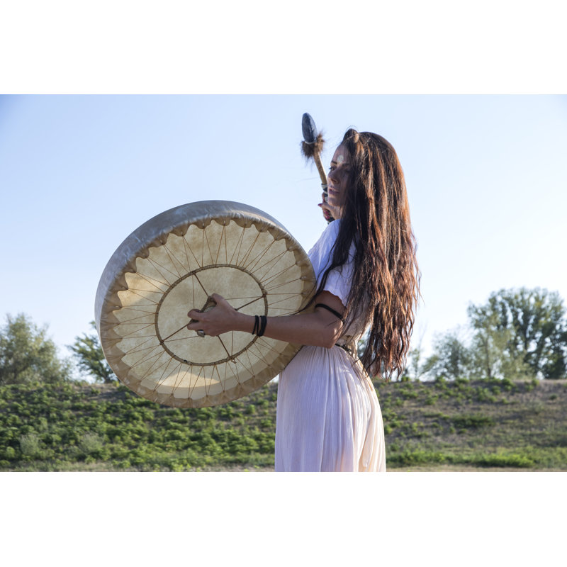 Shaman Woman - Wrapped Canvas Print, 30cm H x 46cm W x 3.8cm D